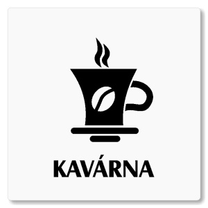 Kavárna, 148x148mm, bílá, Nevada